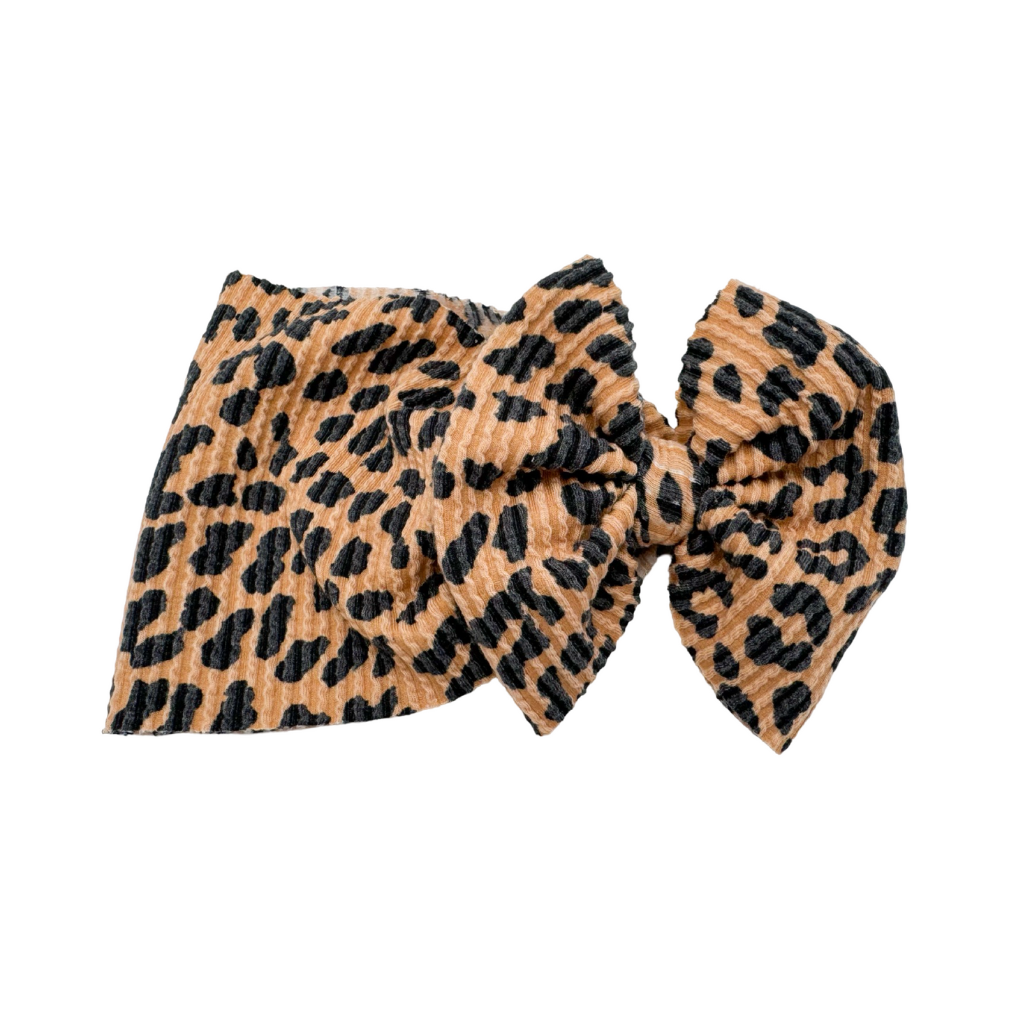 Caramel Swirl Cheetah Head Wrap