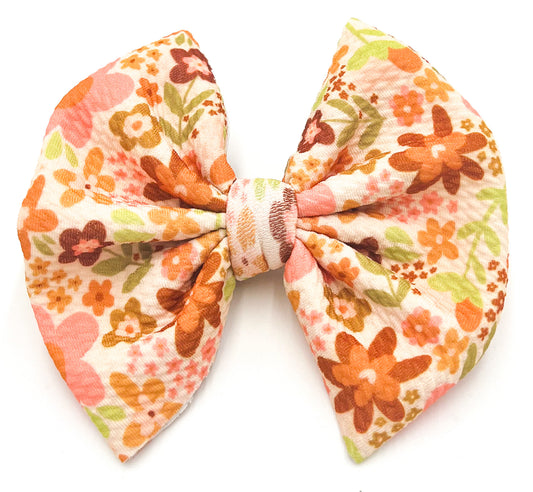 Her Fall Floral Bullet Bow