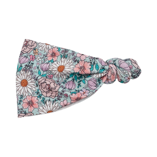 Floral Frenzy Garden Top Knot