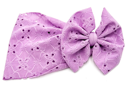 Lavender Marshmallow Head Wrap