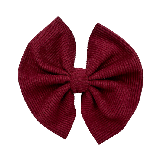 Cranberry Cider (Corduroy) Bullet Bow