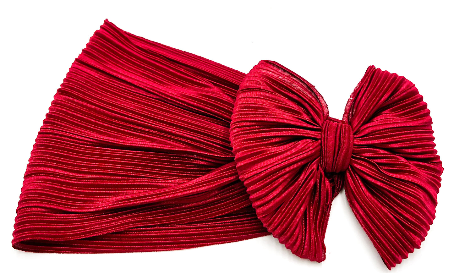 Cranberry Fizz (Pleated) Head Wrap