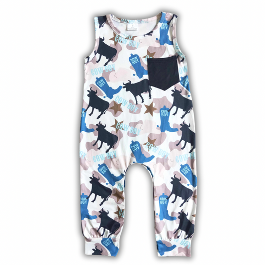 Cowboys Are Cool Romper