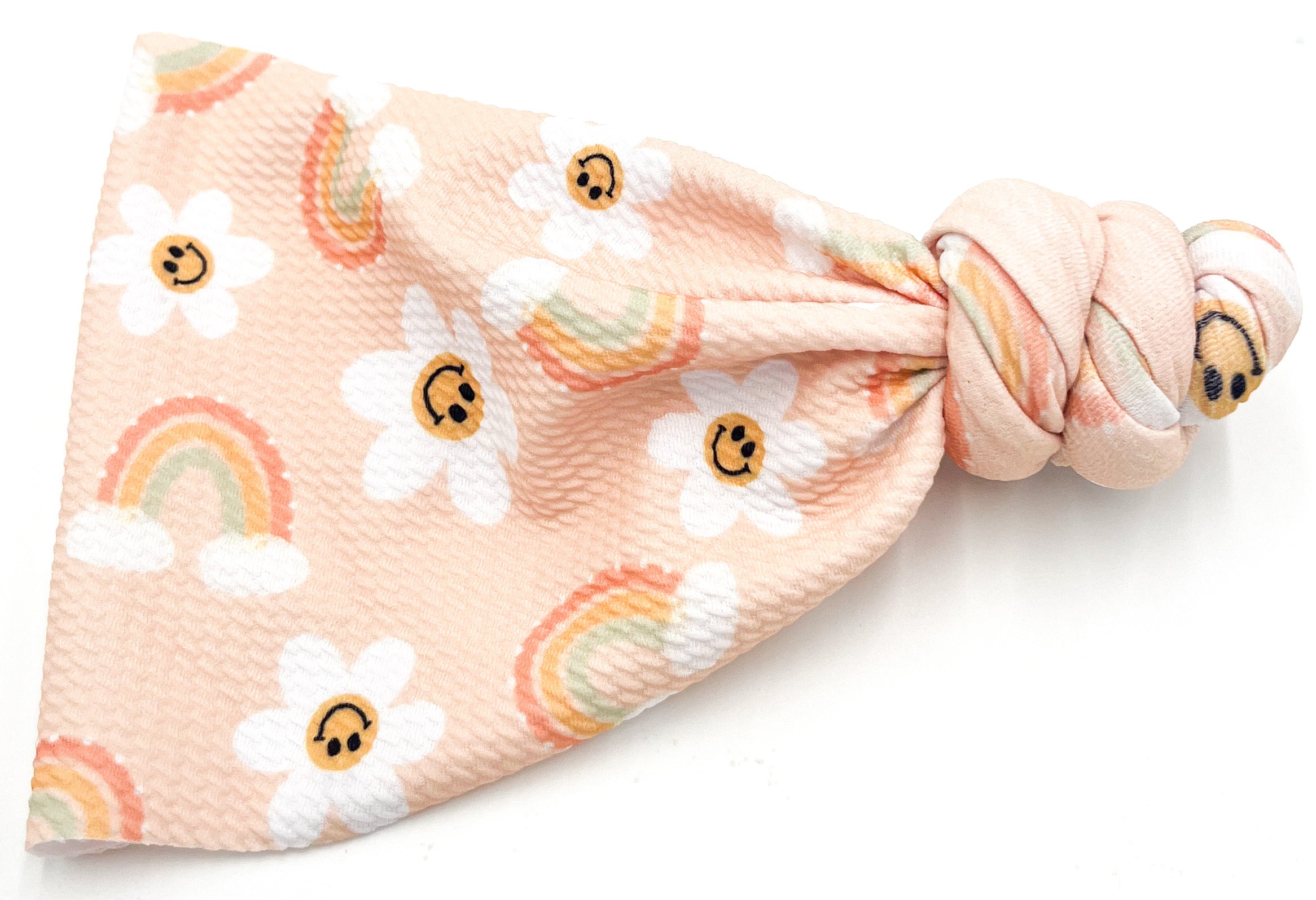 Rainbow Daisies Top Knot