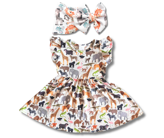 Zoo Keeper Twirl Dress