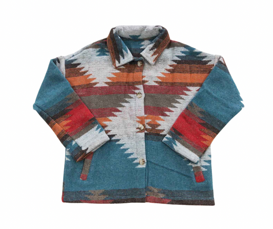 Multi Color Aztec Flannel