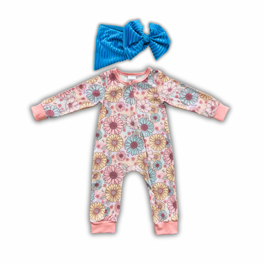 Colorful Daisy Garden Romper