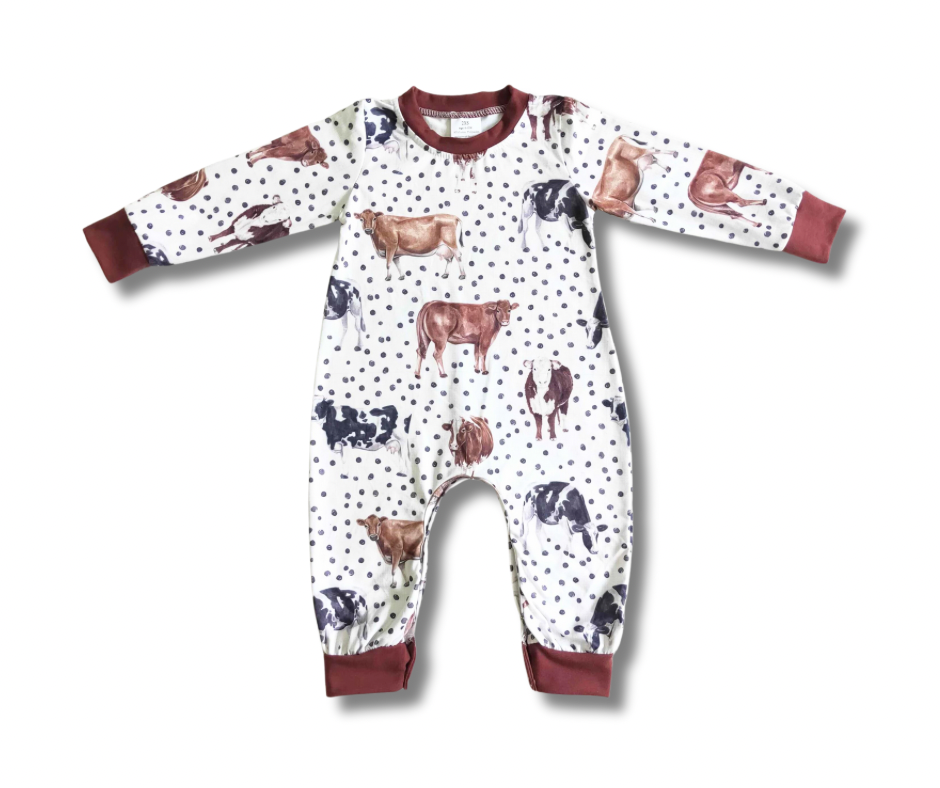 Cow Types Romper