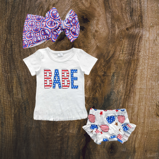 USA Babe Bummie Set