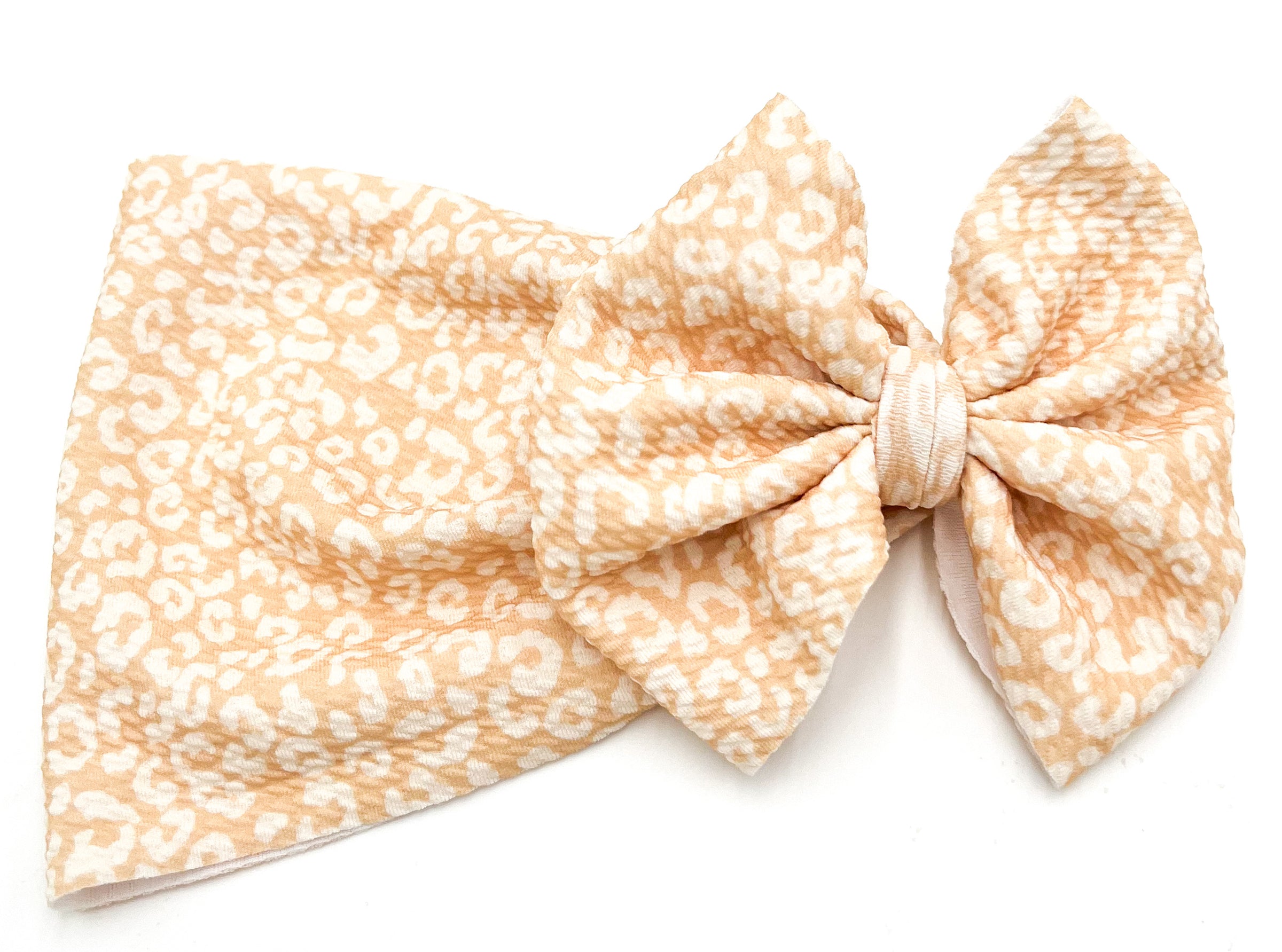 Cappuccino Cheetah Head Wrap