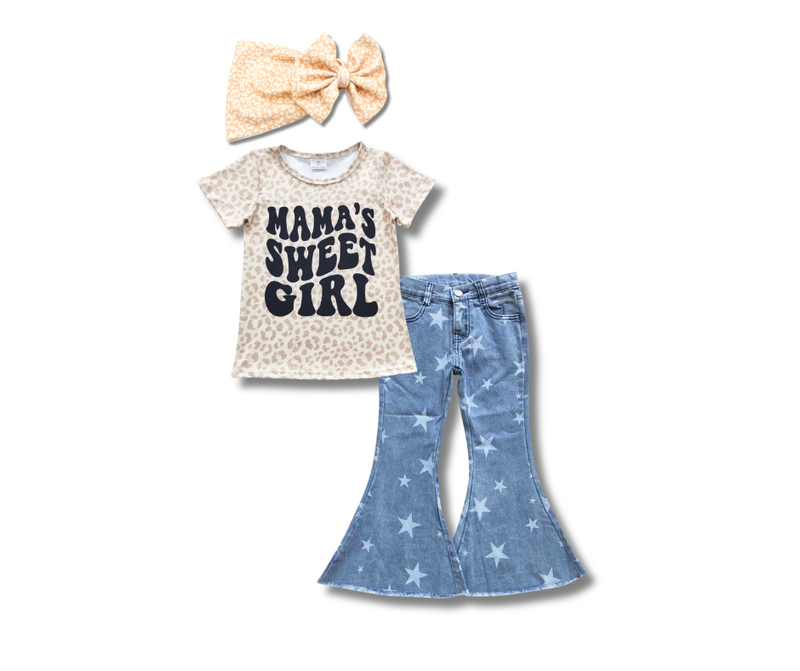 Mama's Sweet Girl Denim Set
