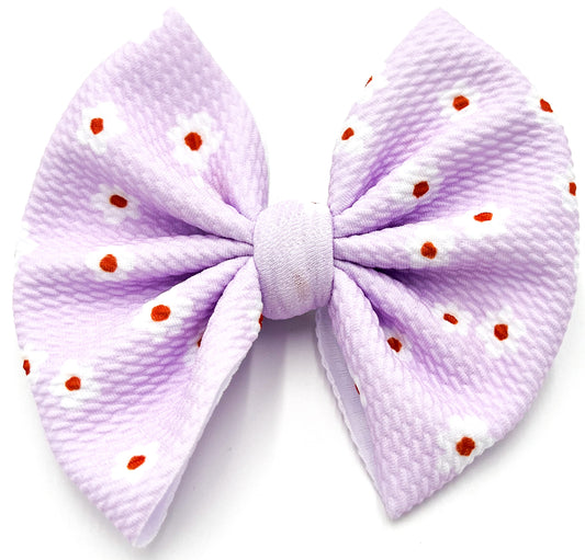 Daisies in Lavender Bullet Bow