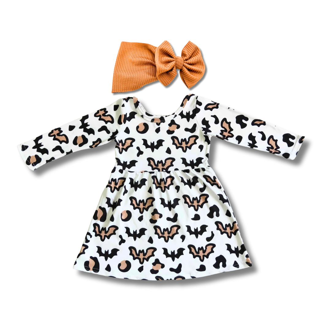 Batty Leopard Twirl Dress
