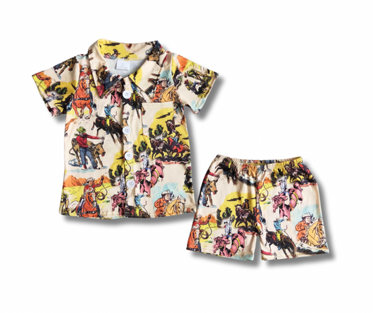 Western Cowboy Short Jammies