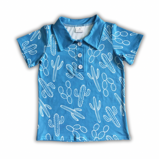 Cactus Blues Polo Top