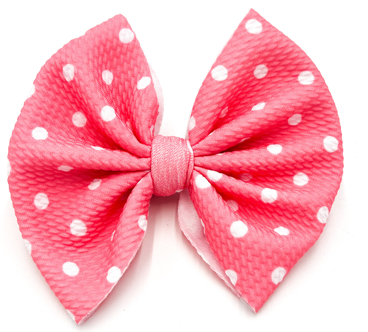 Polkadot Pink Bullet Bow