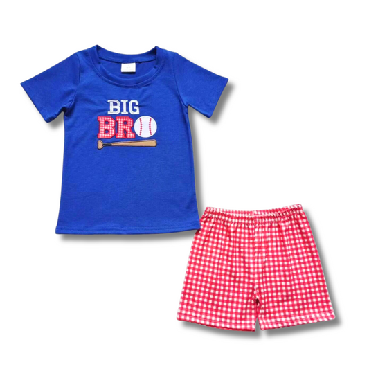 Big Bro Baseball Short Set