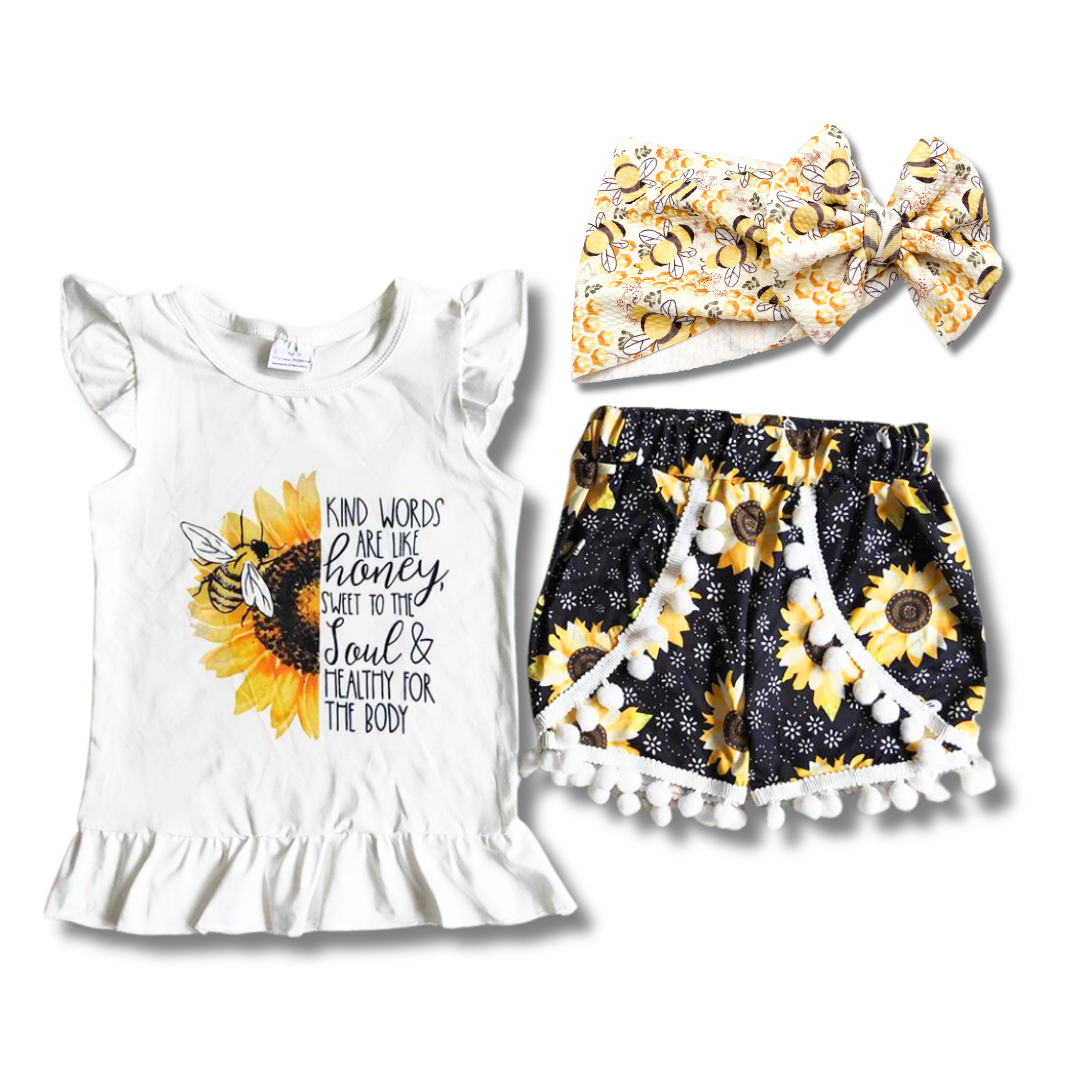 Buzzy Bee Short Set