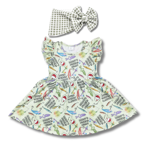 Daddy's Fishing Buddy Twirl Dress