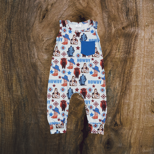 Howdy Bro Romper