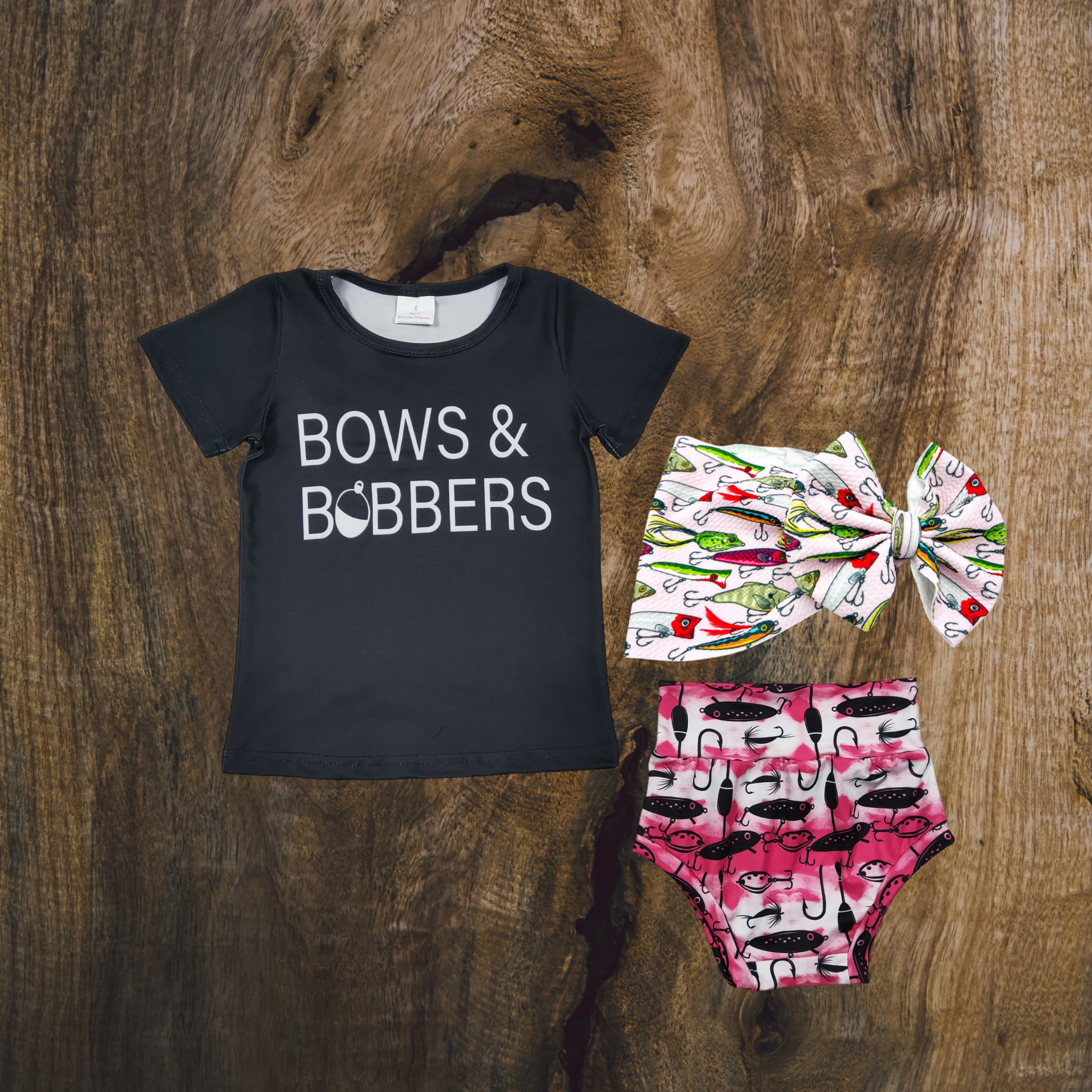 Bows & Bobbers Bummie Set