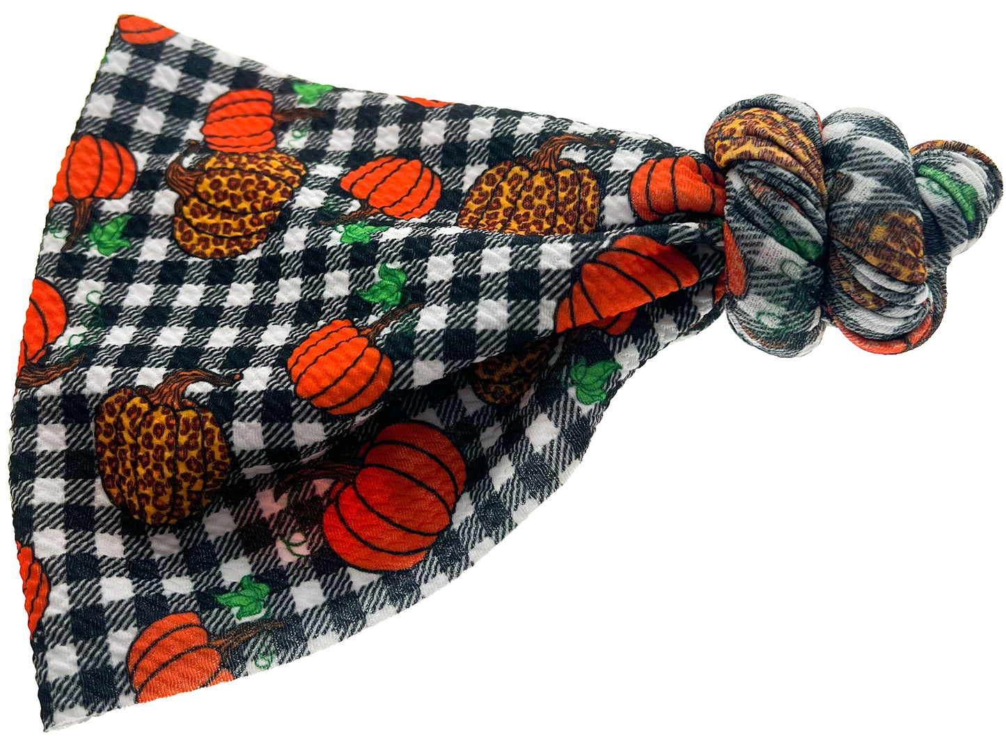 Pumpkin Patch Blanket Top Knot