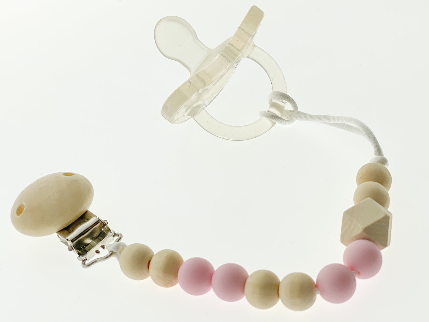 Pacifier Clip- Blush Pink