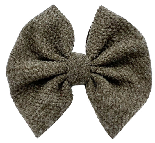 Smoked Olive (Sweater) Bullet Bow