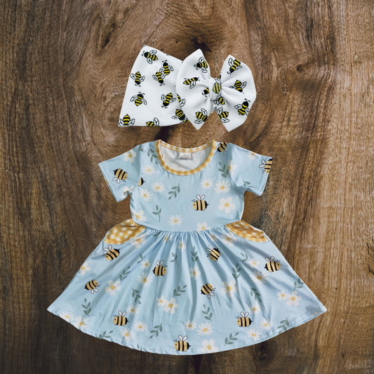 Bee Kind Twirl Dress