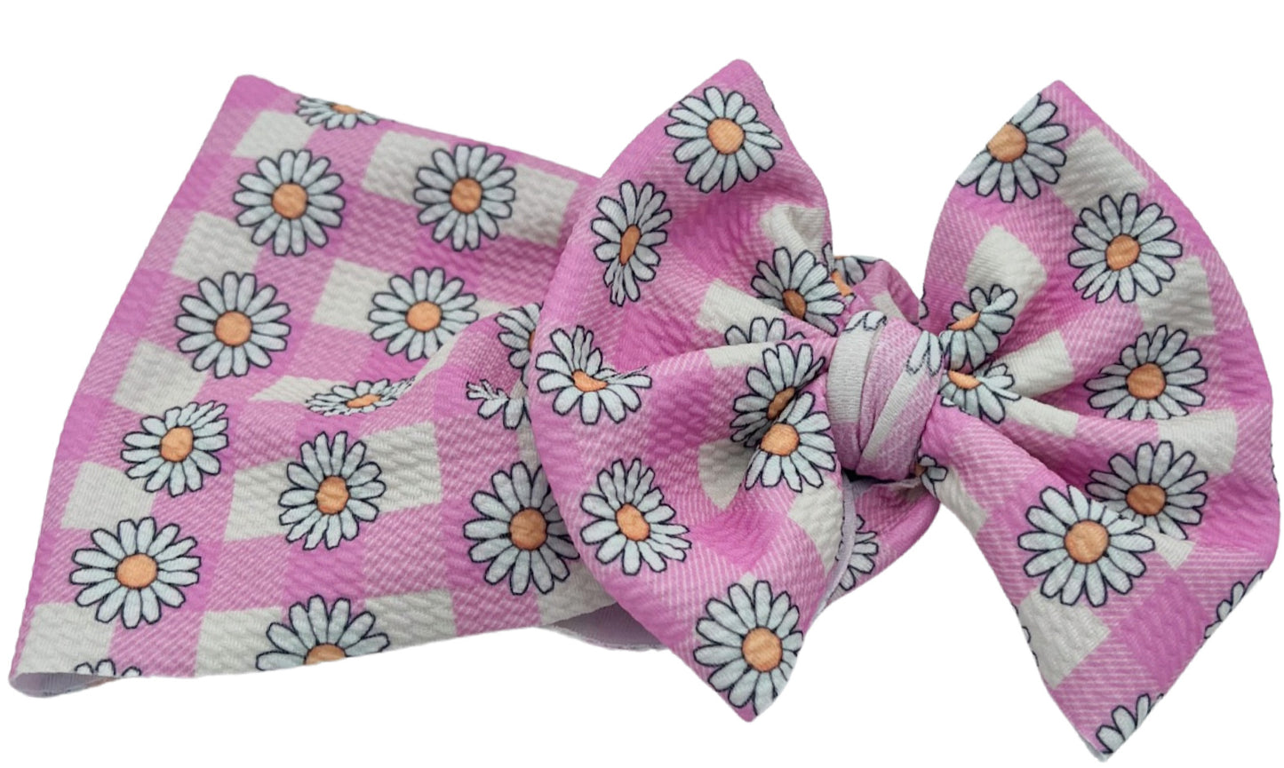 Picnic Daises Head Wrap