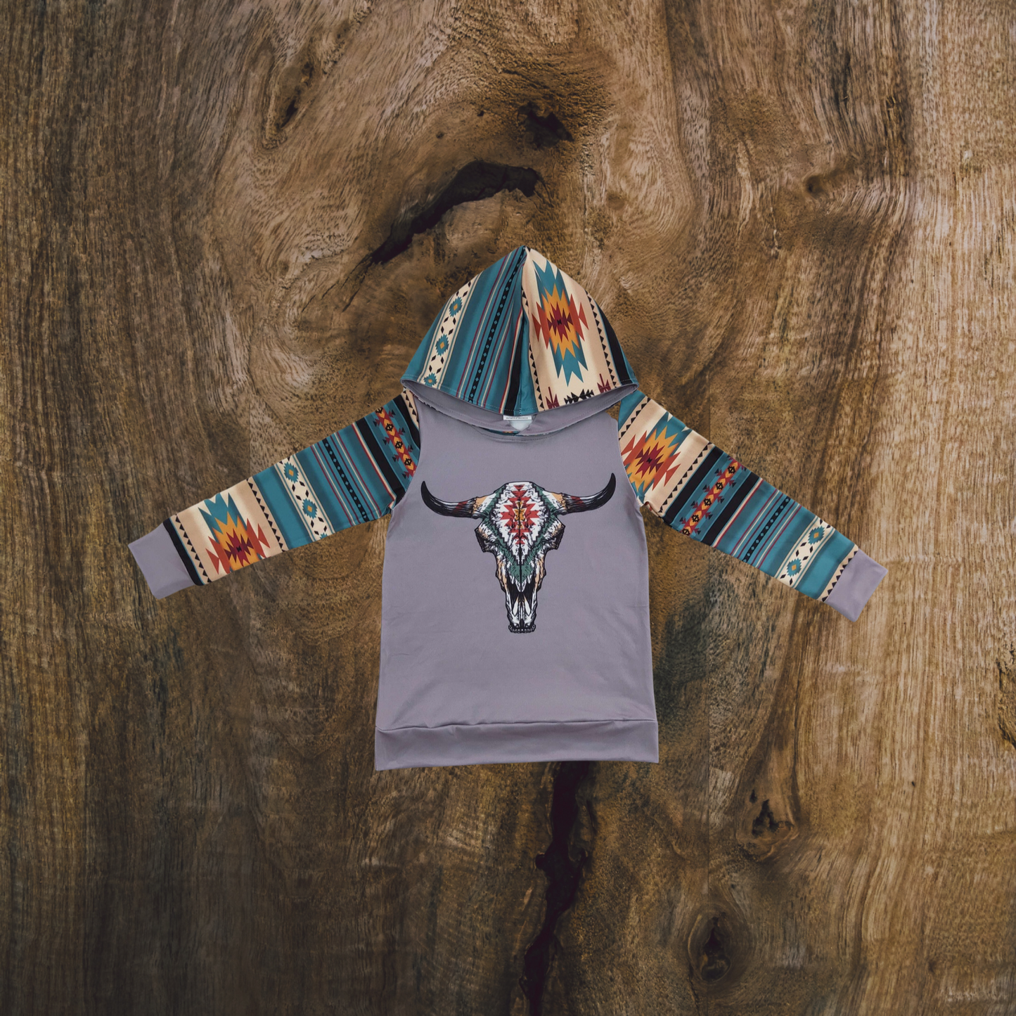 Aztec Longhorn Hoodie