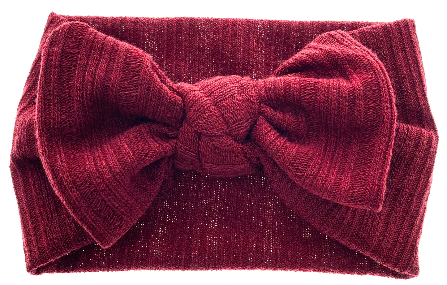 Berry Ribbed Knot Headband