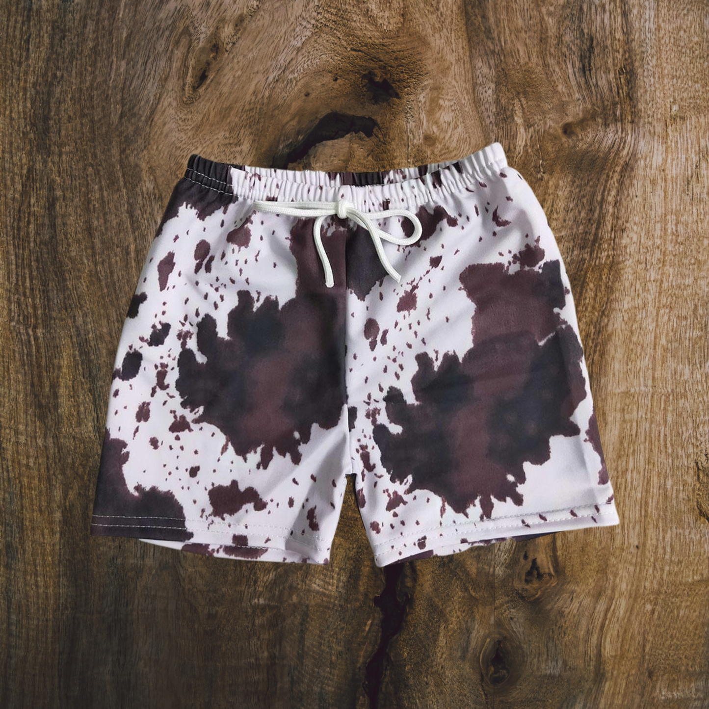 Cow Hide Swim Trunks