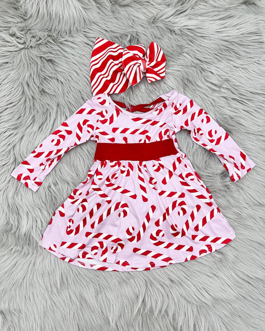 Candy Cane Twirl Dress