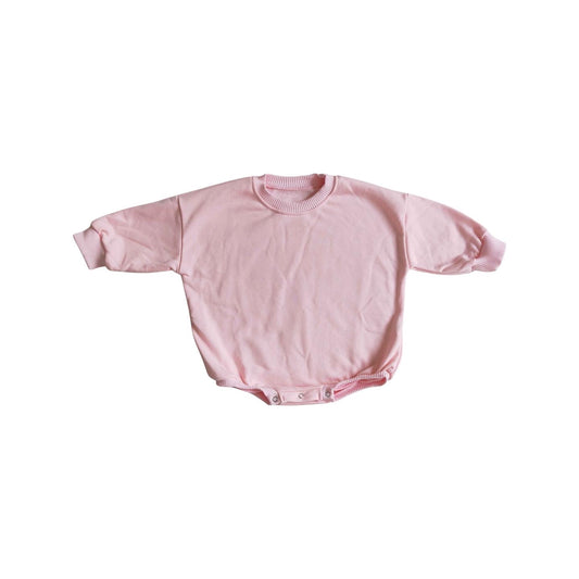 Sugar Pink Sweatshirt Romper
