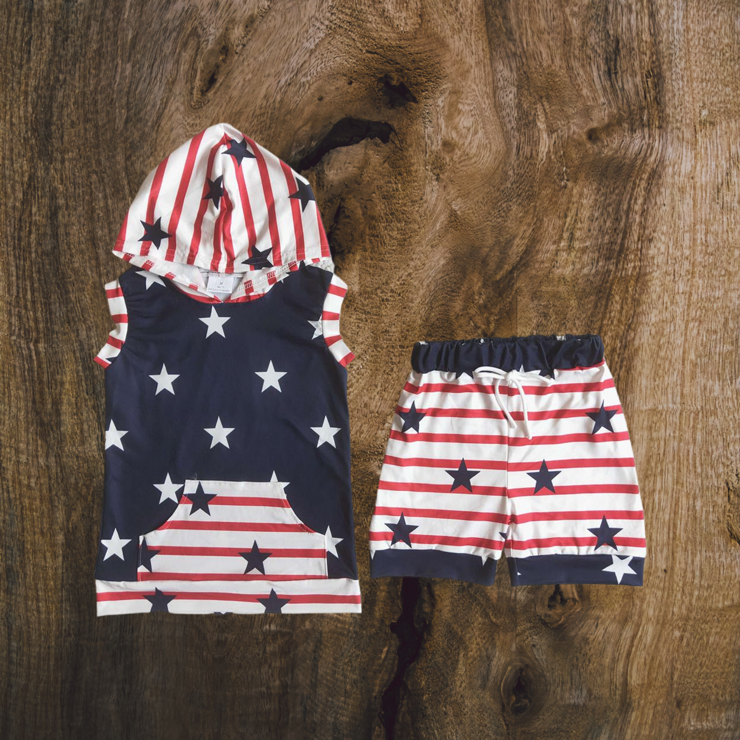 Patriotic Boy Short Set