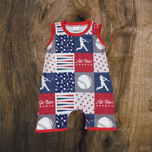 Baseball All Star Romper