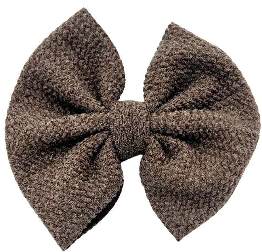 Woodchuck Brown (Sweater) Bullet Bow