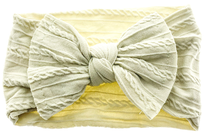 Sage Knit Knot Headband