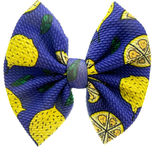 Blueberry Lemonade Bullet Bow