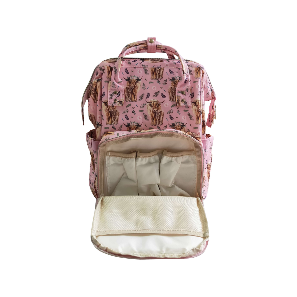 Pink Heifer Diaper Bag