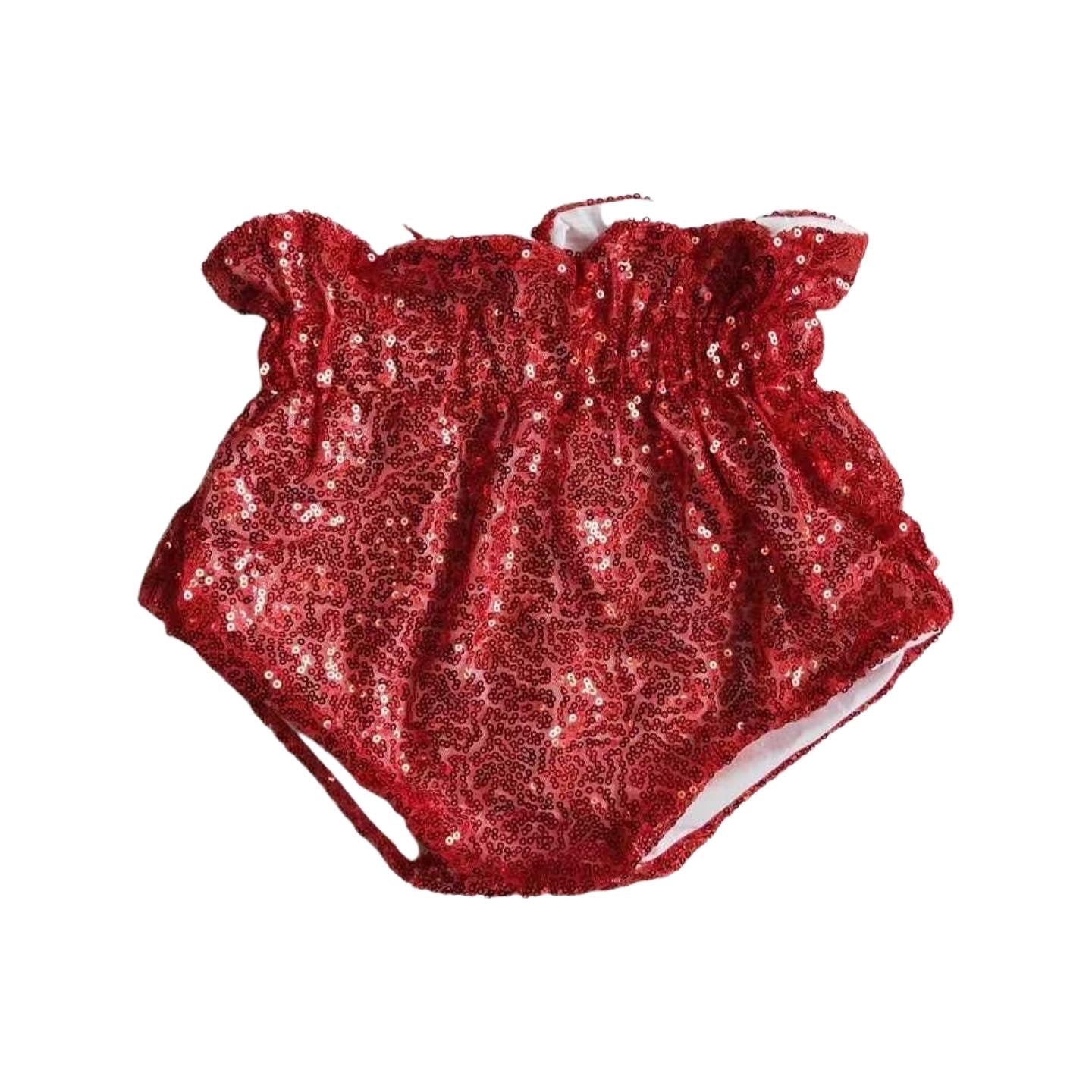 Red Sequin Bummies