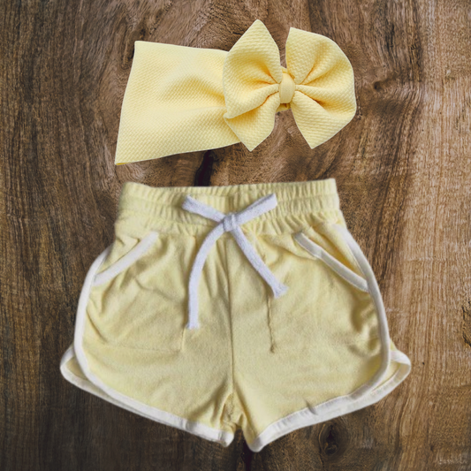 Banana Yellow Sport Shorts