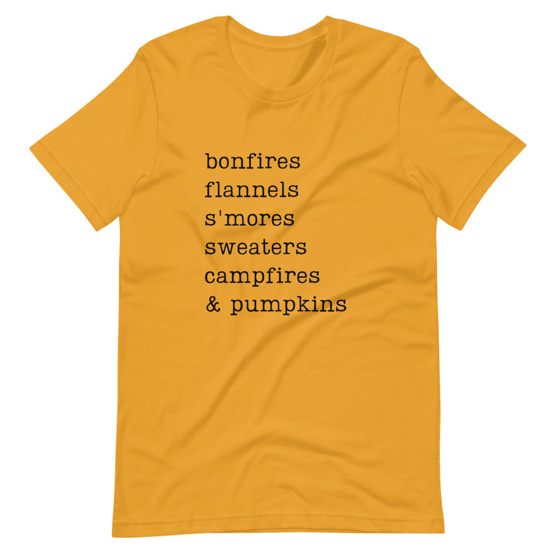 Bonfires Flannels S'mores Tee