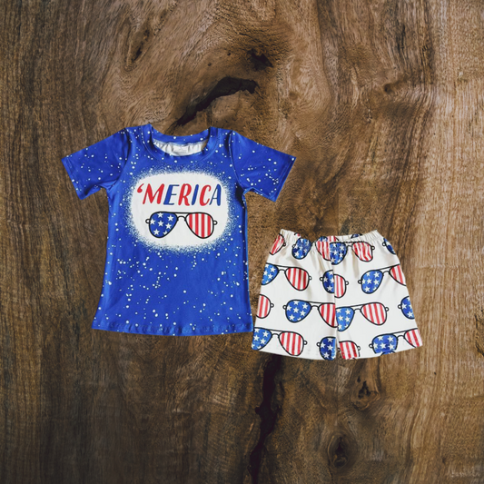 Merica Shades Short Set