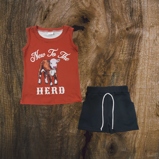 New To The Herd Short Set