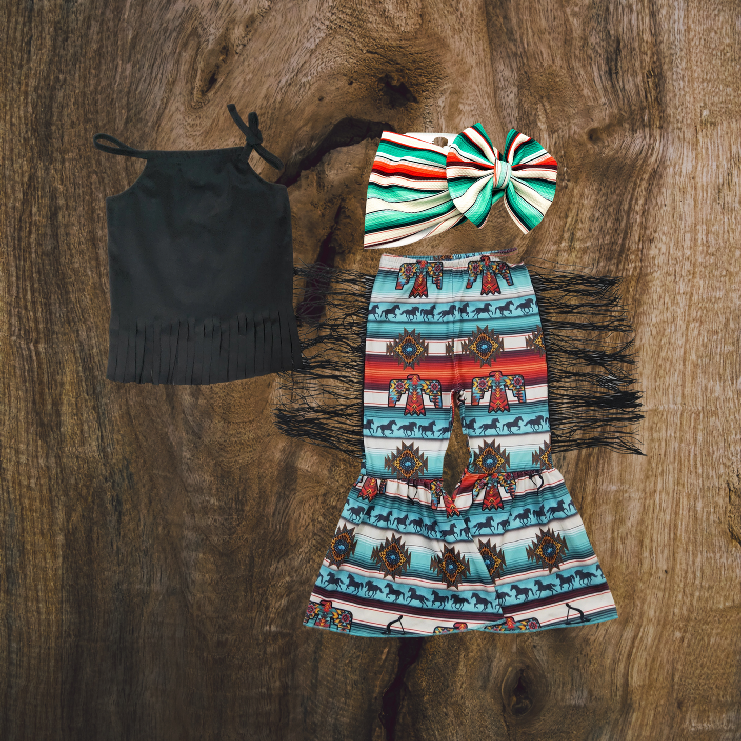 Serape Fringe Set