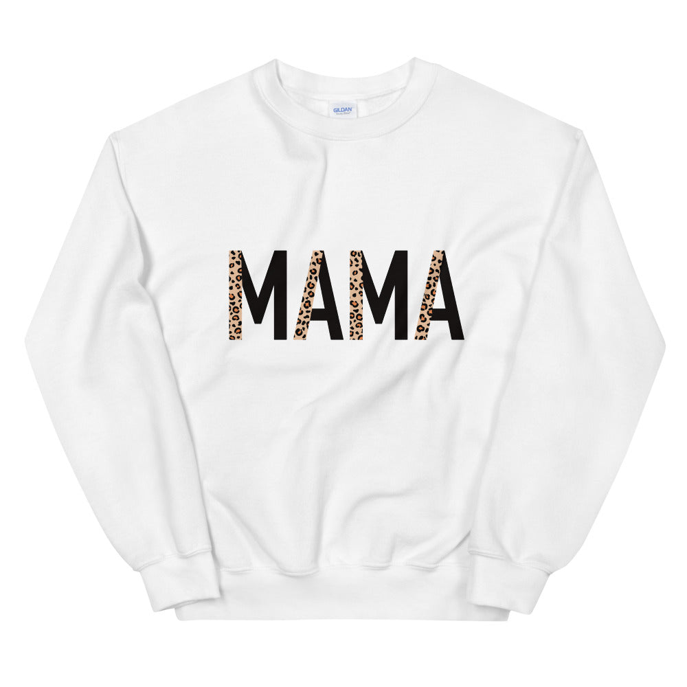 Mama sweatshirt leopard discount print